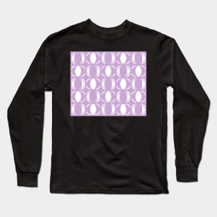 Abstract pattern - purple and white. Long Sleeve T-Shirt